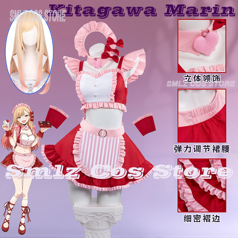 Kitagawa Anime Cosplay - Kostium Cosplay Marin Kitagawa 2026, Damski,
