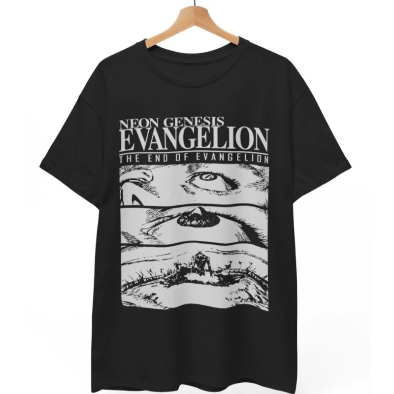 Anime Cosplay Couple - Koszulka Evangelion Neon Genesis Anime Letnia